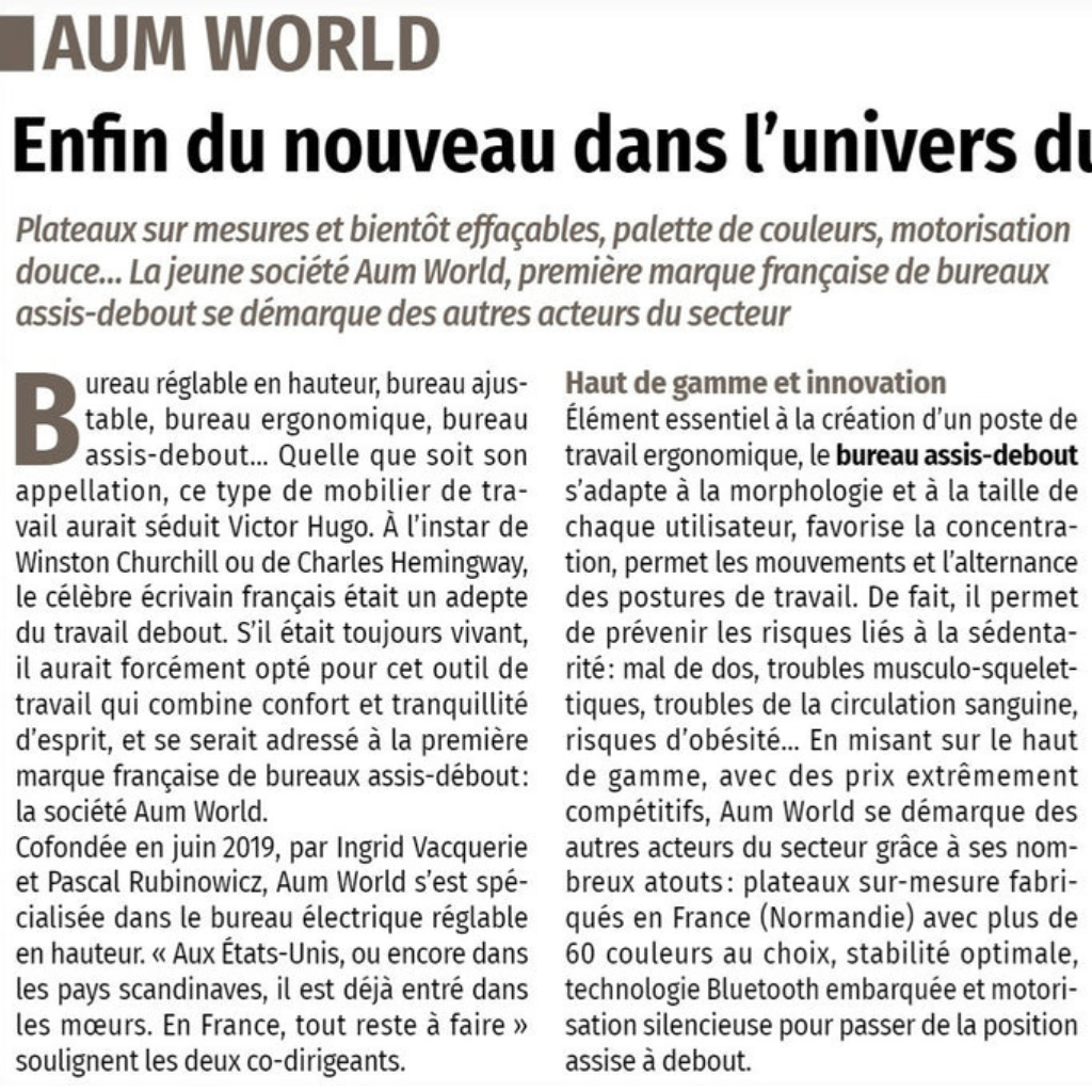 AUM WORLD@ / LE FIGARO : 