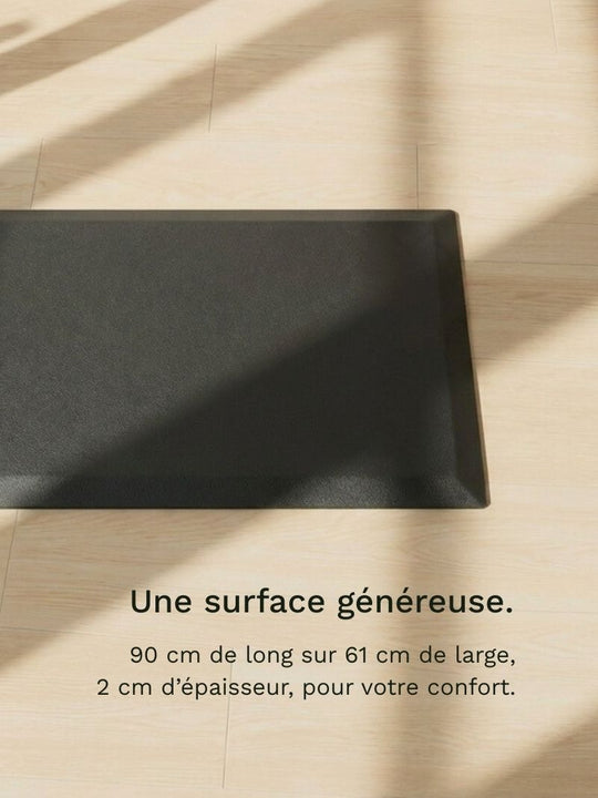 Le tapis antifatigue AUM WORLD poss?de une surface généreuse
