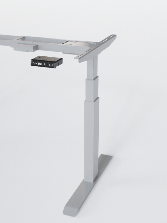 Pieds de Bureau Électrique Réglable en Hauteur - ADVANCED LITE GO_GRIS_Ports USB A_Ports USB C_Vue Détaillée_Copyrights_AUM WORLD_2024