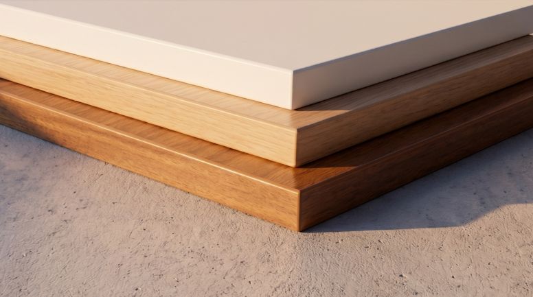 Plateaux de bureau en bois de petite taille