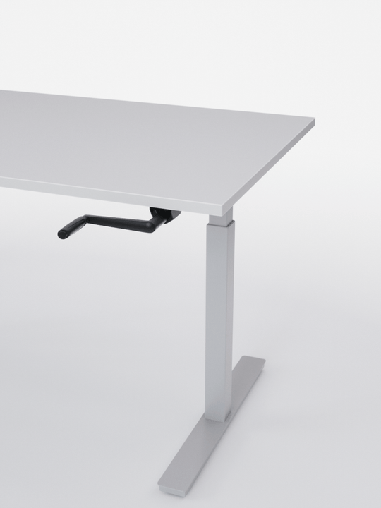 AUM WORLD_Bureau Assis Debout MANUE_Handy Go_Pieds Blanc_Plateau Blanc Premium_DETAIL_Copyrights_AUM WORLD®_2023