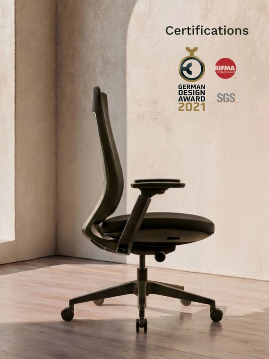 Chaise de Bureau Ergonomique | Synkro_Certifications_German Design Award 2021_Bifma_SGS